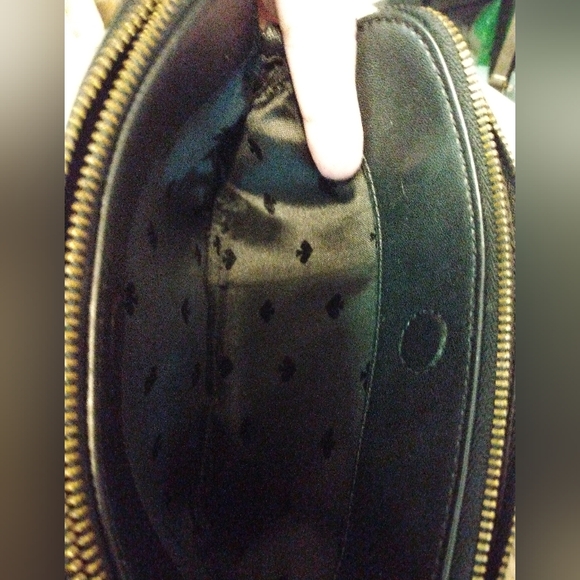 Kate Spade Harper black leather crossbody bag with gold chain & leather strap EU - Picture 11 of 16